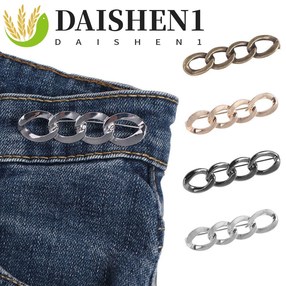 Daishen1 กางเกงปุ ่ ม Tightener , โลหะผสมเอวหัวเข ็ มขัด Jean Fit กระชับหัวเข ็ มขัด , บุคลิกภาพปุ ่ ม Clasps ปรับ Bronze Jean ปุ ่ มสําหรับกางเกงยีนส ์ หลวม