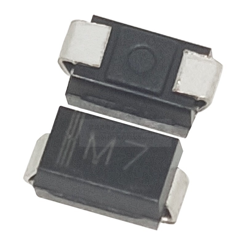 ((100 ชิ้น) M7 SMA 1N4007 IN4007 M7 Patch Rectifier Diode 1A/1,000V SM4007A