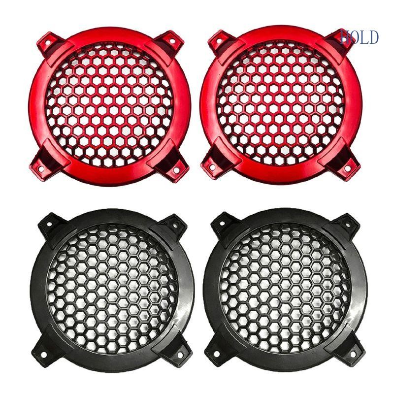 Ace ลําโพง 4 นิ้วฝาครอบแตรหกเหลี่ยมตาข่ายเปลี่ยนตกแต่งวงกลม Grille Protector ฝาครอบลําโพงหกเหลี่ยม