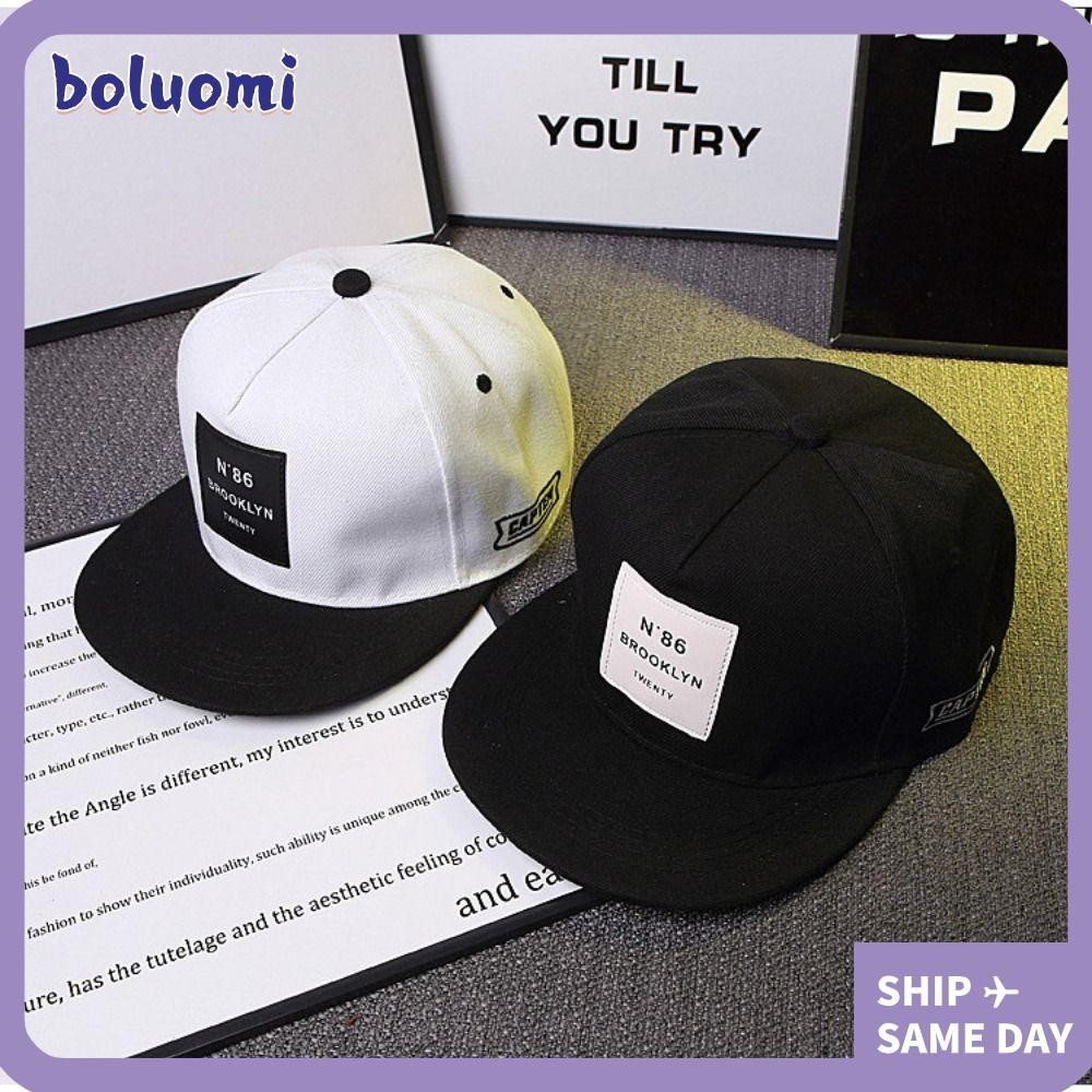 หมวกเบสบอล BOLUMI, N86 Patch Sun Protection Hip-hop Cap, ฤดูร้อนฤดูใบไม้ผลิกลางแจ้งเย็บปักถักร้อยผู้ชายหมวก