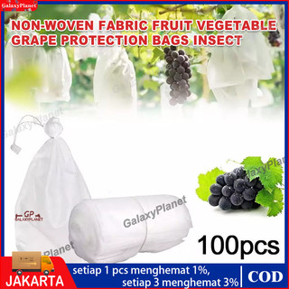 100pcs Pembungkus Buah Tembus Pandang Fruit Cover Anggur Transparan Waterproof 20 x 30CM