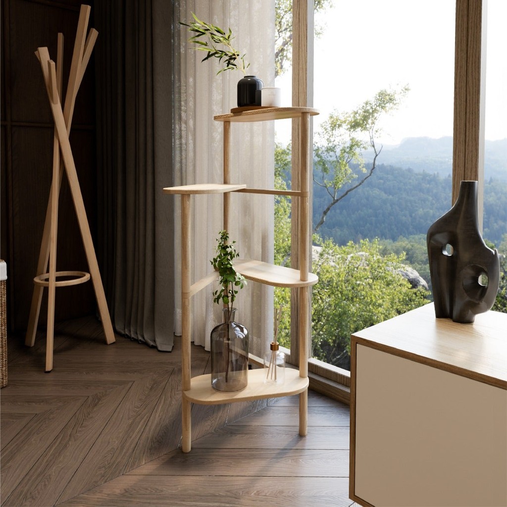 Koncept Furniture ชั้นวาง KC-PLAY รุ่น OMYNI / 118 cm. สีไม้ธรรมชาติ (45x45x118 ซม.) แบรนด์ KONCEPT FURNITURE