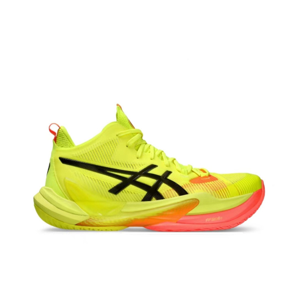 Asics metarise 2 Paris MID CUT volleyball Shoes Men's and Women's Yellow KQ0A