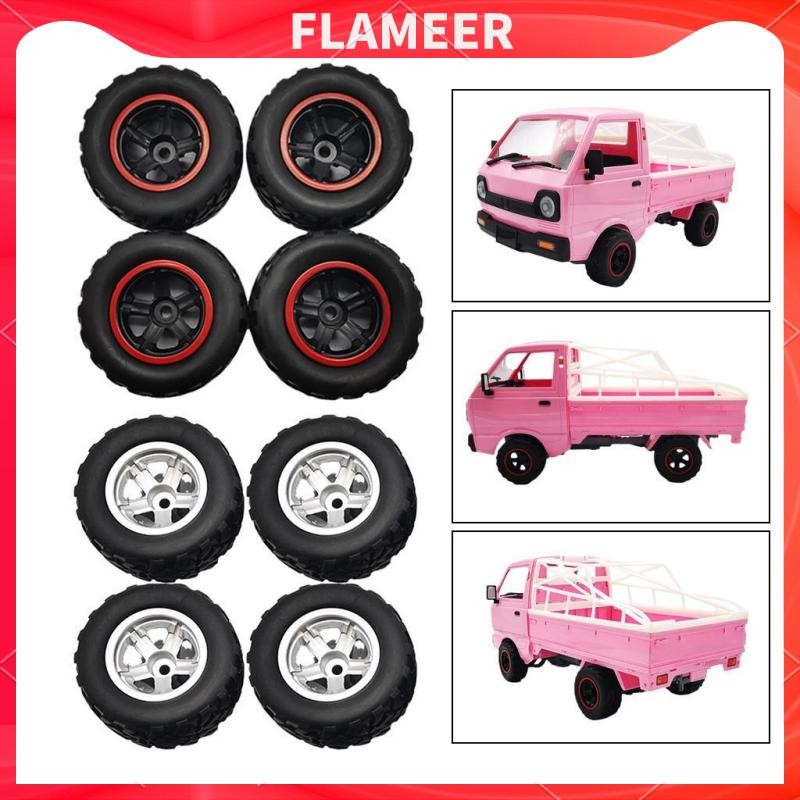 ( Flameer ) ล้อยางรถยนต์ 4 ชิ้นสําหรับ Wpl D12 Rc Car Truck