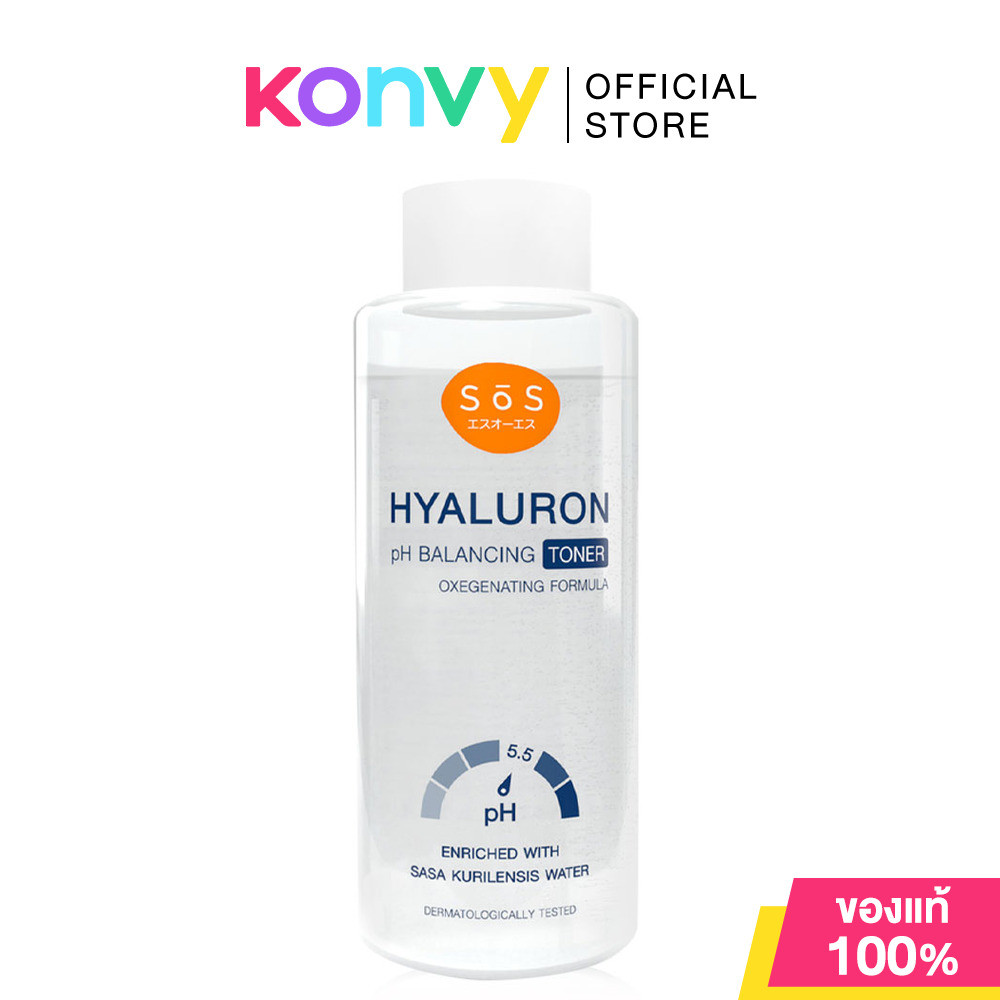 SOS Hyaluron pH Balancing Toner 300ml เอะสึโอเอะสึ โทนเนอร์สูตรไฮยาลูรอน อ่อนโยนแม้ผิวบอบบางแพ้ง่าย.