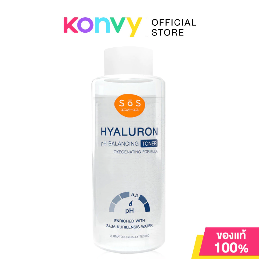 SOS Hyaluron pH Balancing Toner 300ml เอะสึโอเอะสึ โทนเนอร์สูตรไฮยาลูรอน อ่อนโยนแม้ผิวบอบบางแพ้ง่าย.