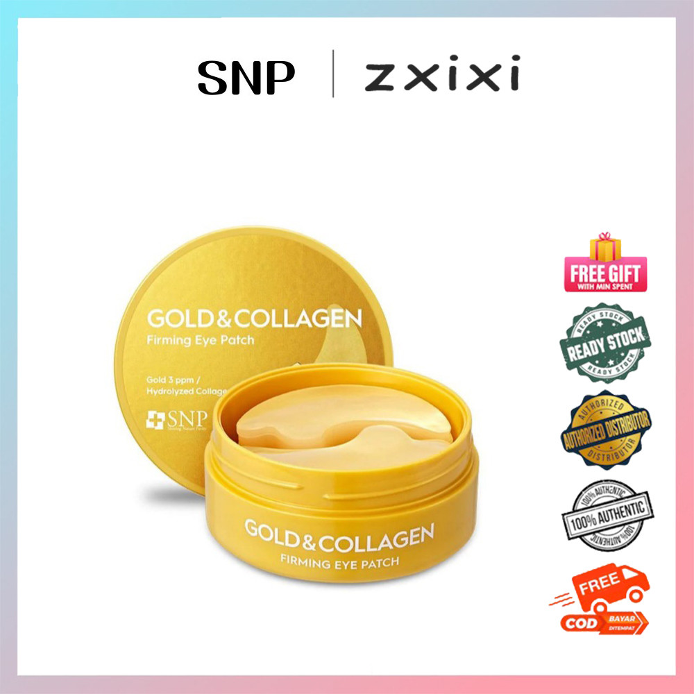 SNP Gold Collagen Firming Eye Patch 60 ชิ้น- อวบและกระชับโดยใช้ทอง 24K จริง