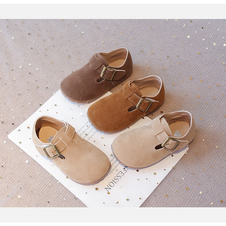 เด็กแตะลื่นอินเทรนด์เด็กรองเท้าหนังสไตล์อังกฤษย้อนยุค 2024 ใหม่แฟชั่นชายหญิงรองเท้าแบนหวานนุ่ม เพียงผู้เดียว - รูปที่ 6