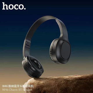 HOCO W46 หูฟังบลูทูธ มินิมอล น้ำหนักเบา แบตอึด 20 ชม. คุณภาพเสียงดี HiFi ไมค์ในตัว BT 5.3 หูฟังไร้สาย headset hc3