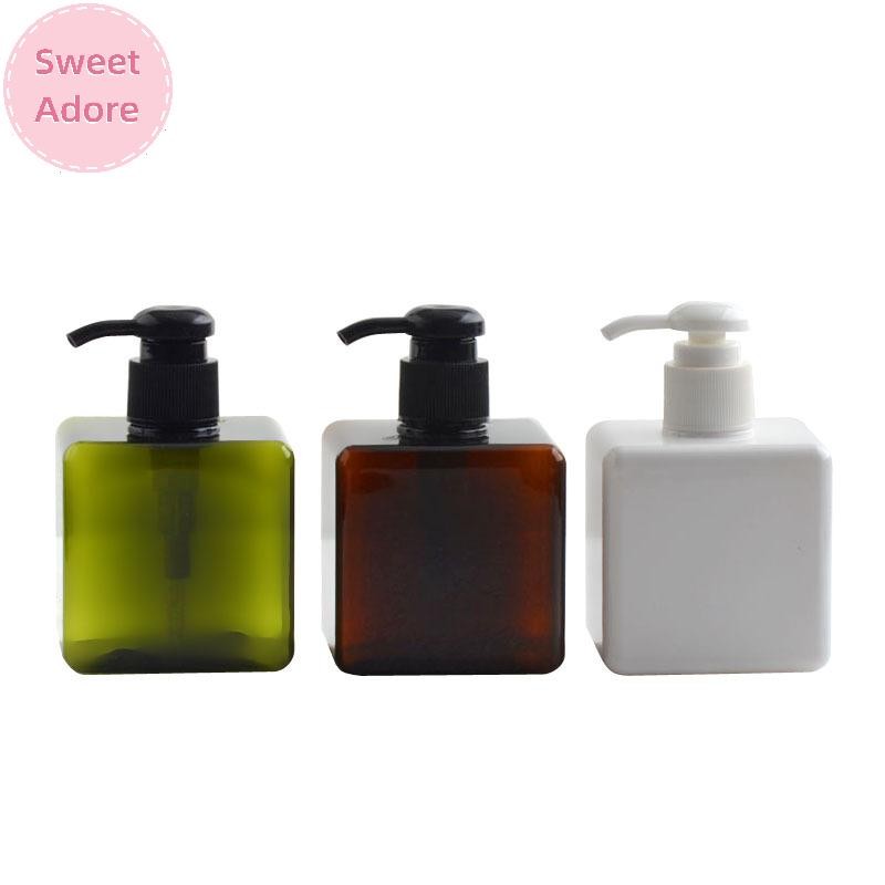 Sweetadore ขวดปั๊มพลาสติกเปล่าเครื่องจ่าย 250 มล. ขวดแชมพูเหลวรีฟิล TH