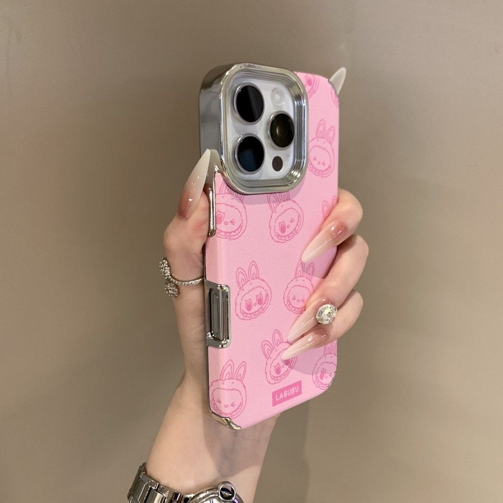 น่ารักสีน้ําตาล Rab Little Monster โทรศัพท์มือถือสําหรับ iPhone16 Pro Max 15 14 13 12 11 Pro Max กันกระแทกกล้องป้องกัน Drop-proof นุ่มปกหลัง