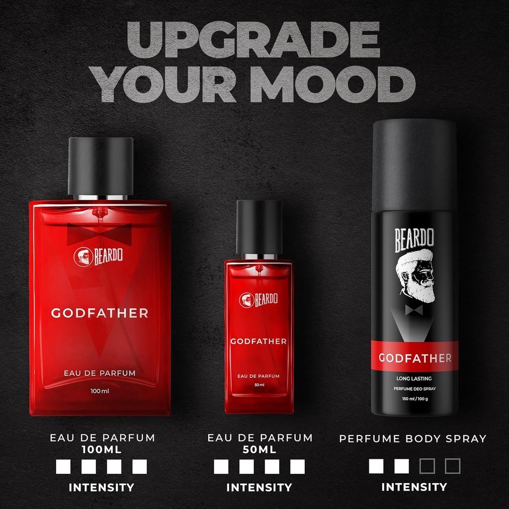 Beardo Godfather Perfume for Men Aromatic, Spicy night fragrance.