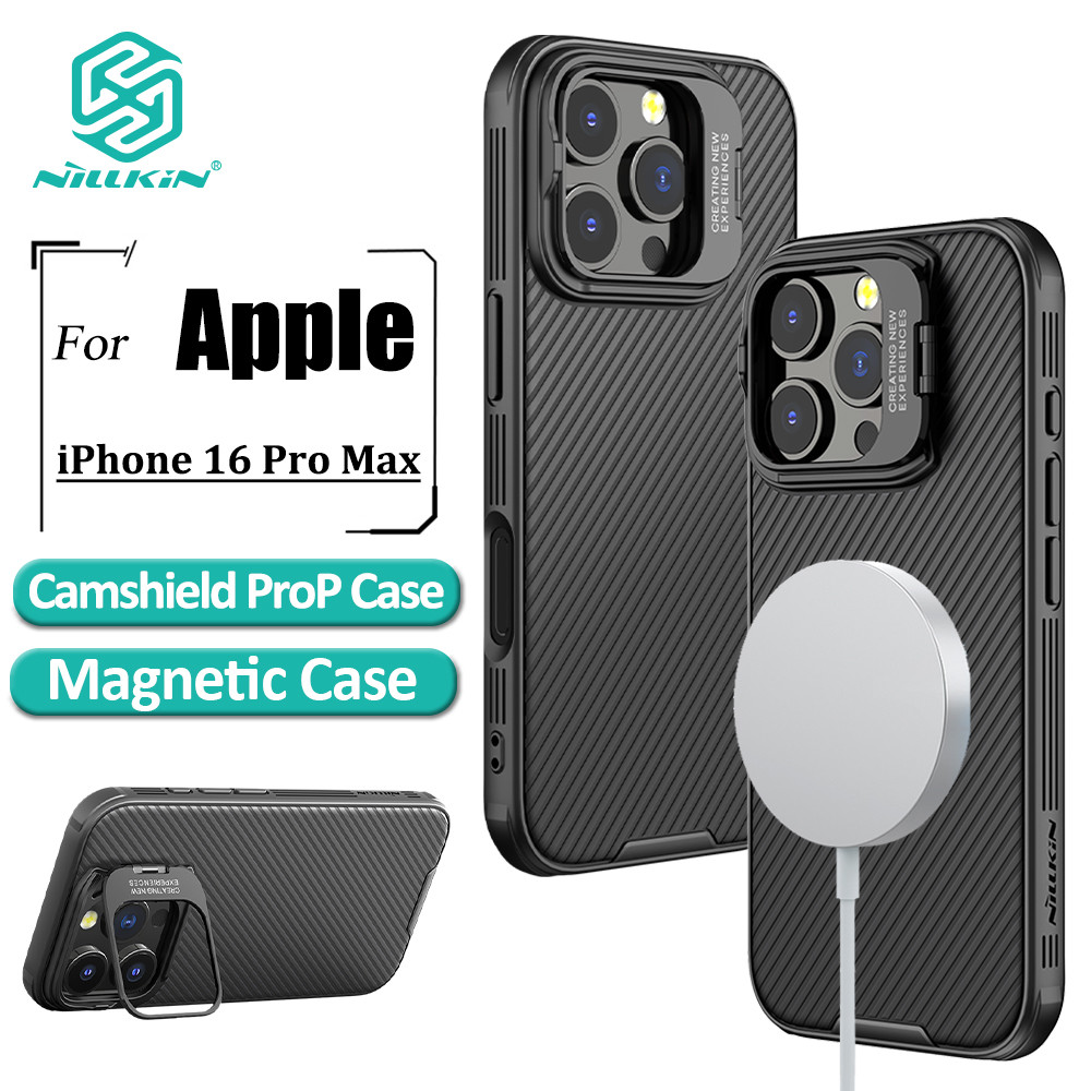 Nillkin CamShield ProP Magnetic Phone Cas iPhone 16 Pro Max Case Hard PC + เคสกันกระแทก TPU