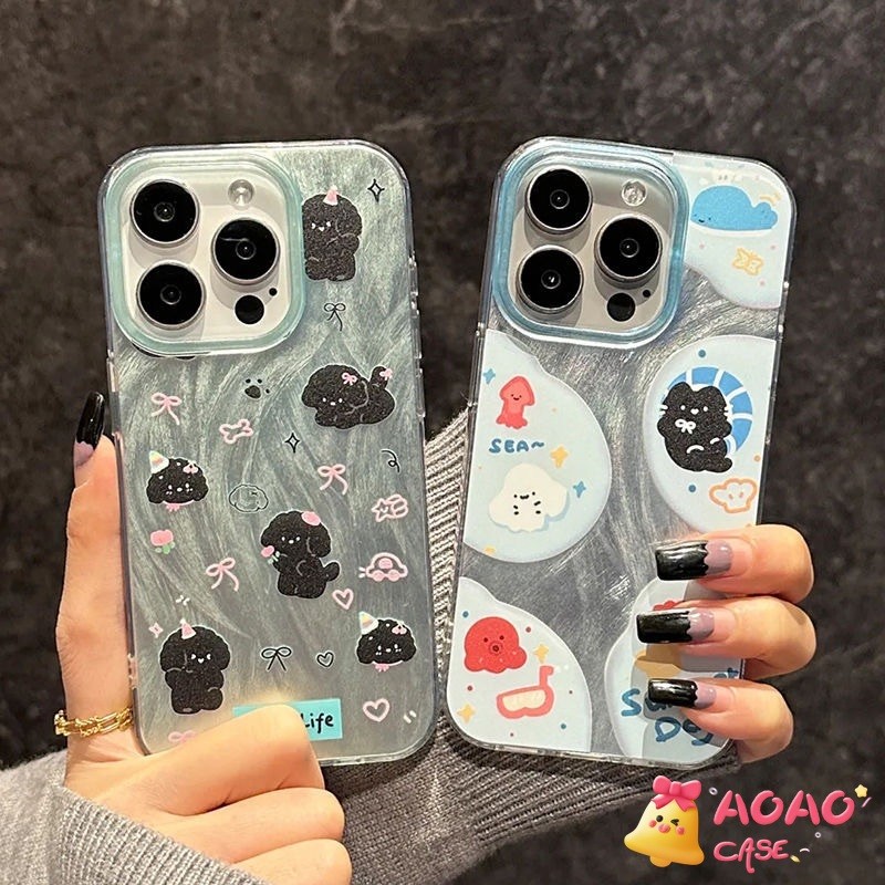เคสไอโฟน 11 สำหรับ IPhone 16 13 15 11 12 14 Pro Max 7 16 8 Plus 16 12 11 Pro XR XS MAX X การ์ตูนน่ารักแมวหวานแมวนิ่ม