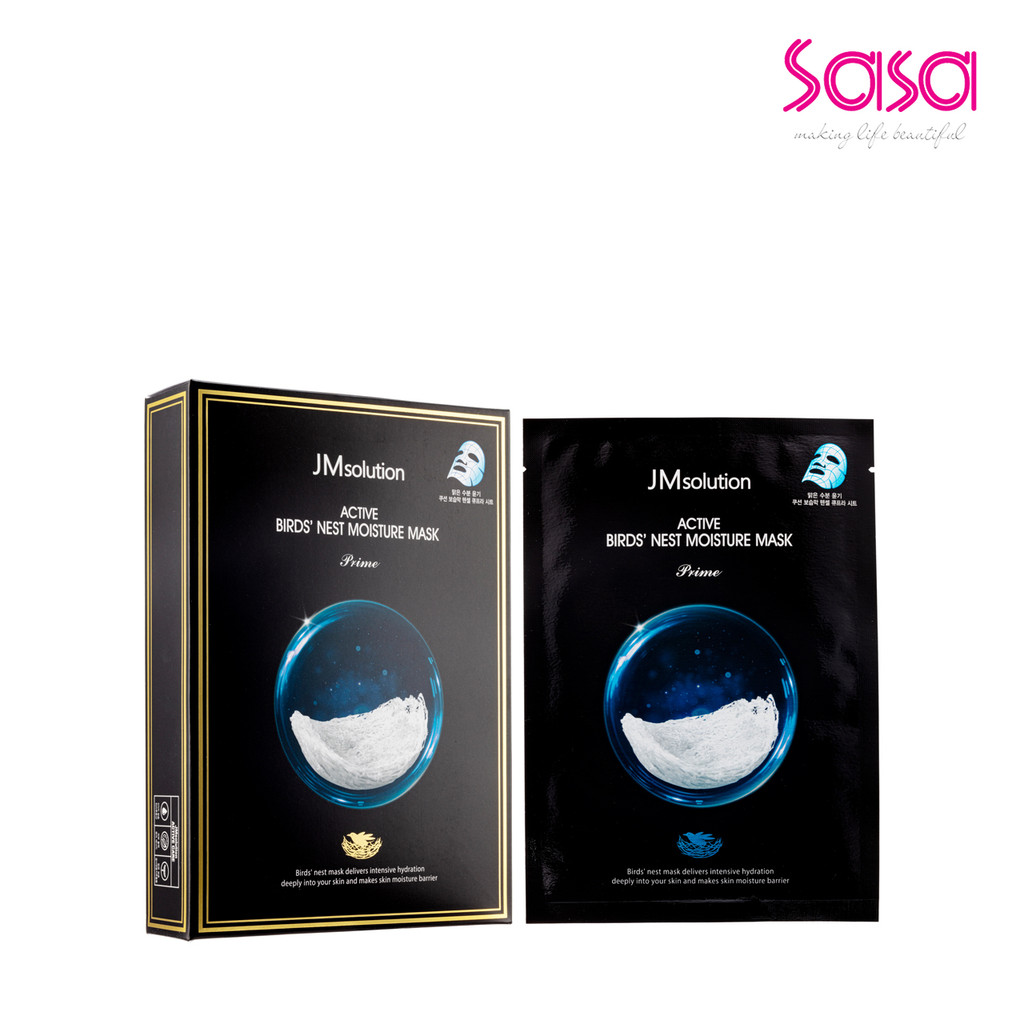 JMsolution BIRDS NEST MOISTURE MASK 10pcs เจเอ็มโซลูชั่น เบิร์ด เนสท์ มอยส์เจอร์ มาส์ก 10ชิ้น