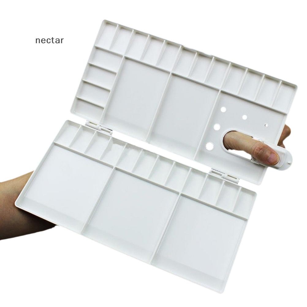 Tar Art ถาดสีศิลปินน้ํามันสีน้ําพลาสติก Palette สีขาว 33 กริด L ขนาด N