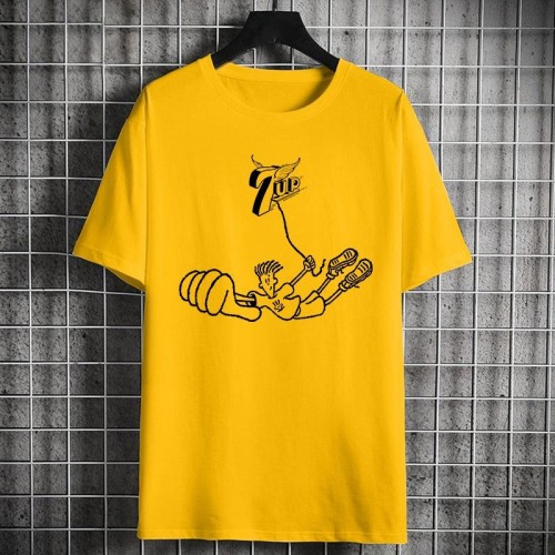 แฟชั่น Fashionvintage Fido Dido 7UP Late 1980s Single Stitch ตัวอักษร PepsiCo เสื้อยืดผู้ชายS-3XL