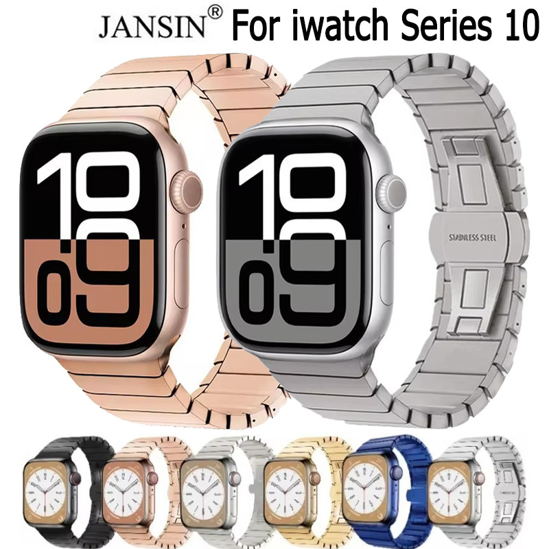 สายนาฬิกา iwatch series 10 46มม 42มม สายนาฬิกาข้อมือ ชนิดสเตนเลส สําหรับ iwatch series 10 42มม 46มม