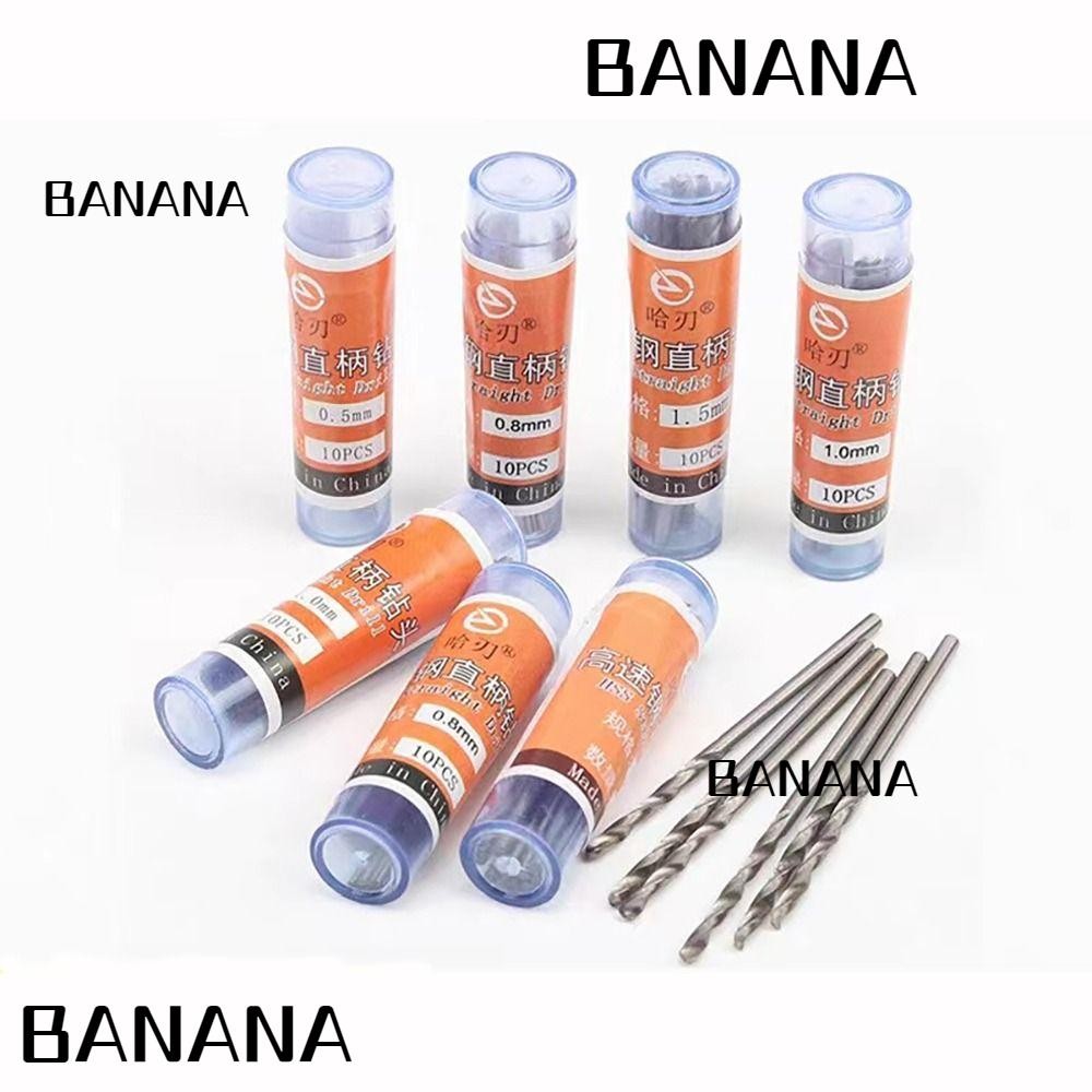 Banana1 ดอกสว่านบิด, ดอกสว่านขนาดเล็กเหล็กความเร็วสูง, ก้านตรงแบบแข็ง HSS Bit โลหะ