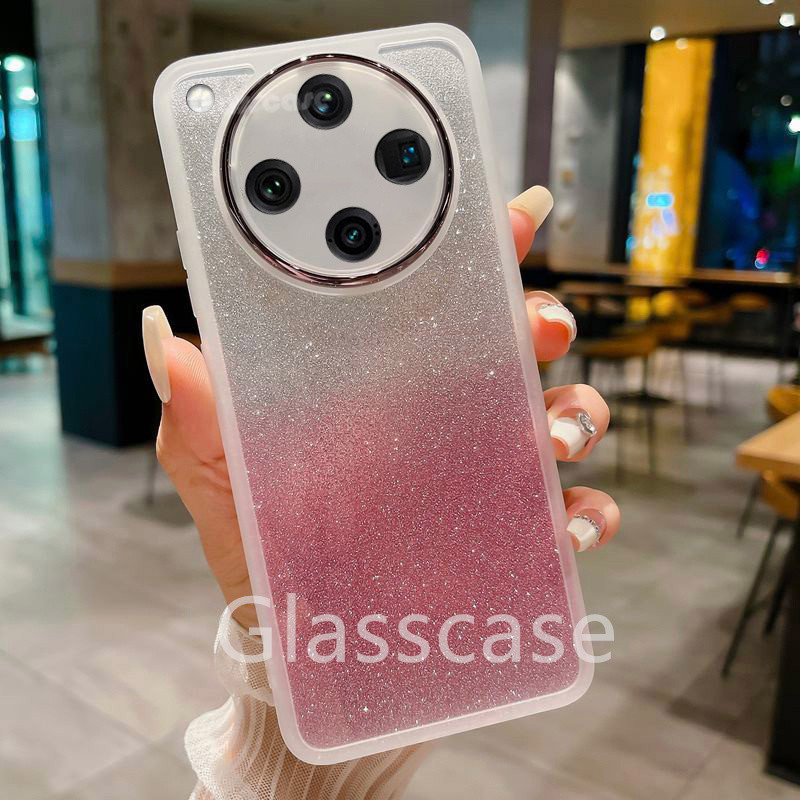 ปลอกสําหรับoppoค้นหาx8 X 8 pro X8pro FindX8 FindX8pro OppoFindX8 OppoFindX8pro 2024 สาวน่ารักกรณีTPUใสซิลิโคนนุ่มGlitter Bling ShockProofเคสโทรศัพท์ฝาครอบ
