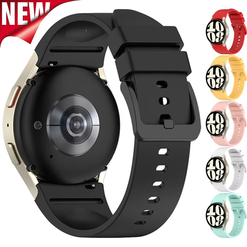 สายซิลิโคนสําหรับ Samsung Galaxy Watch 7 6 5 4 40 มม.44 มม.ไม่มี Gaps Band นาฬิกา 6 คลาสสิก 43 มม.47 มม.46 มม.สร้อยข้อมือ 5 Pro 45 มม.Correas