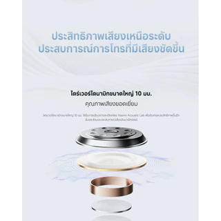 Xiaomi Redmi Buds 6 Play หูฟังบลูทูธ | หูฟัง | ลดเสียงรบกวน AI การโทรที่ชัดเจน | น้ำหนักเบาเป็นพิเศษ 3.6 กรัม