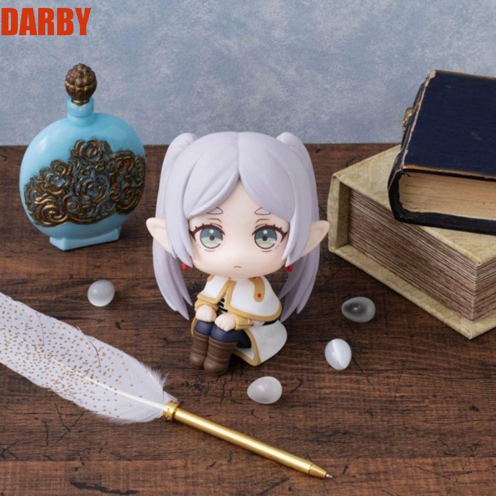 Darby Frieren Action Figure, รุ่น Q Lookup Frieren ของเล่น,เดสก์ท็อปตกแต่งมินิอะนิเมะน่ารัก Frieren รูปของเล่น Frieren แฟนของ