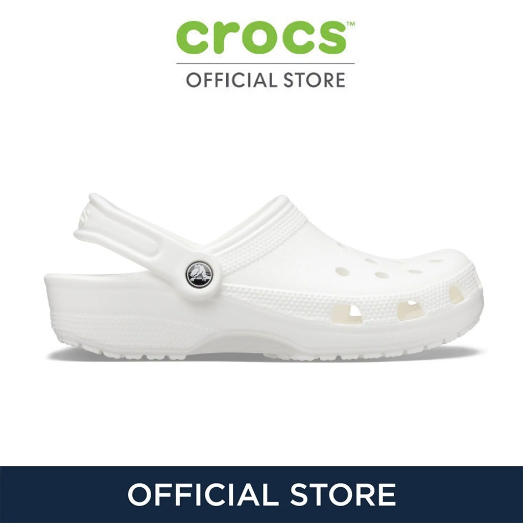 CROCS รองเท้าลำลองผู้ใหญ่ CLASSIC CLOG รุ่น 10001100 - WHITE/BLACK/BONE