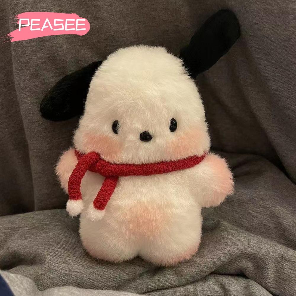 [PEASEE] สุนัขจี้ตุ๊กตา, ตกแต่ง Plushie Pochacco Key Chain, แฟชั่น Diy ตุ๊กตากระเป๋าตุ๊กตาพวงกุญแจของขวัญ