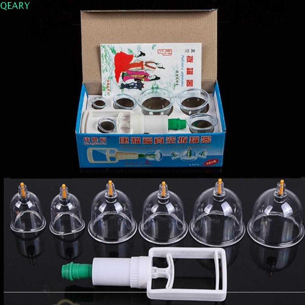 Qeary สูญญากาศ Cupping ชุด Backache 6 ชิ้น/เซ็ต Health Care สุขภาพของขวัญ Anti Cellulite ดูดถ้วย