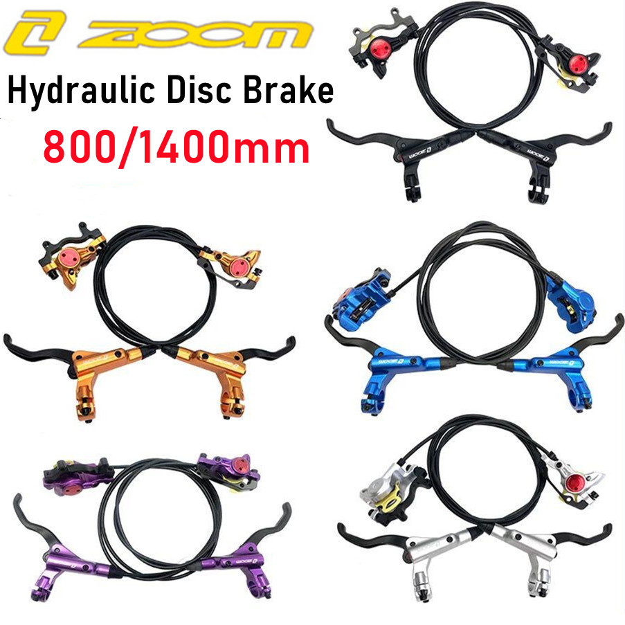 Zoom HB875 MTB จักรยานดิสก์เบรกไฮดรอลิกชุด 800/1400 มม.ซ้ายด้านหน้า/ขวาด้านหลังจักรยานเสือภูเขาความดันน้ํามัน