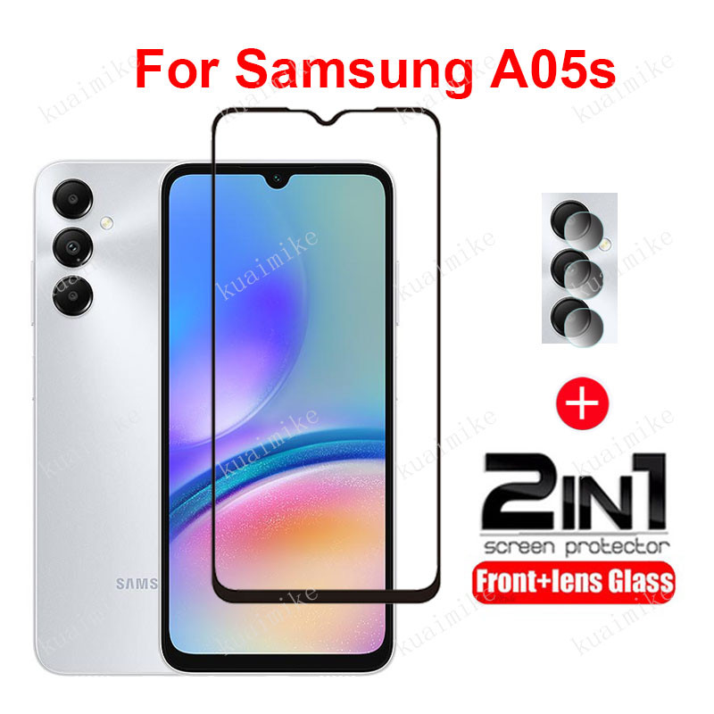 ฟิล์มกระจกนิรภัย ป้องกันหน้าจอ แบบด้านหน้า และด้านหลัง สำหรับ Samsung รุ่น A05s S20 S21 S23 S24 FE A06 A55 A16 A15 A12 A42 A23 A24 A33 A34 A53 5G