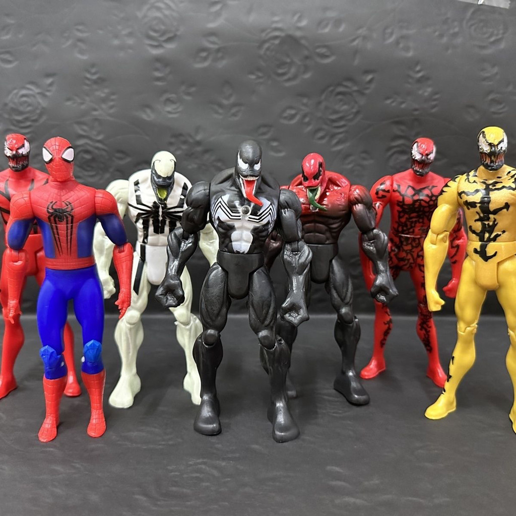 Venom Figure ตุ๊กตา 16 ซม. Full Body Symbiosis Spider-Man Movable Avengers Joint Marvel รุ่น