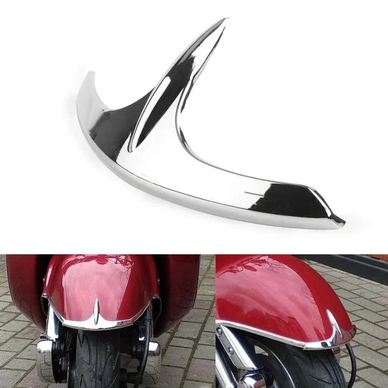 รถจักรยานยนต์ Chrome ด้านหน้า Fender Fairing Tip สําหรับ Honda Honda Goldwing GL1800 2001-2017 Goldw