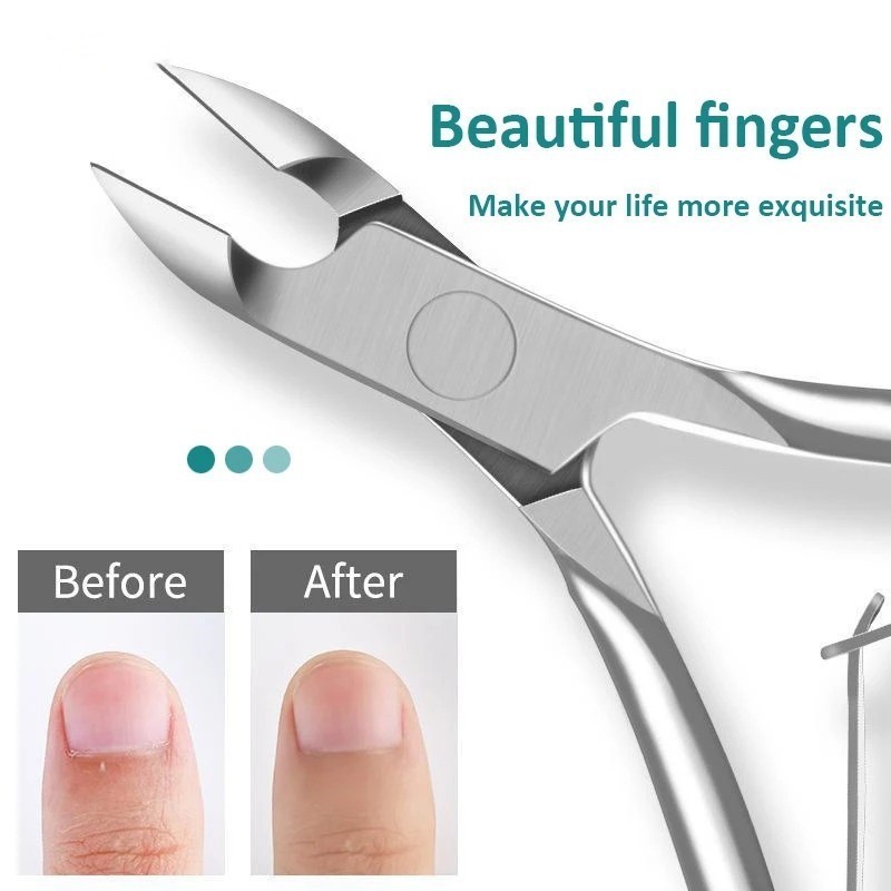 กรรไกรตัดเล็บสแตนเลส Dead Skin / Finger Cuticle Nipper Clipper / ทําเล็บมือเล็บเท้า Remover เครื่องมือ - รูปที่ 4