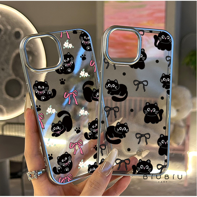 for iPhone 11 เคสไอโฟน13 โบว์แมว เคสไอโฟน11 pro max 16 15 14 11 12 Pro x xs max xr 7plus 8plus เคส 1