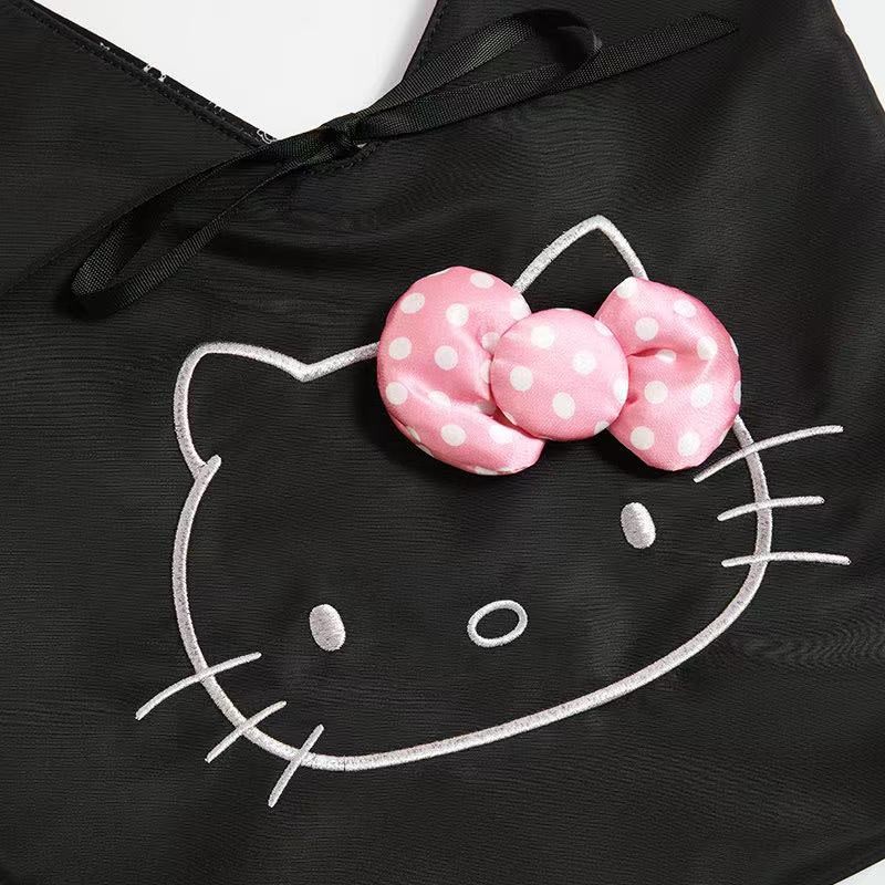 Miniso HelloKitty Black White Classic Casual Shoulder Bag