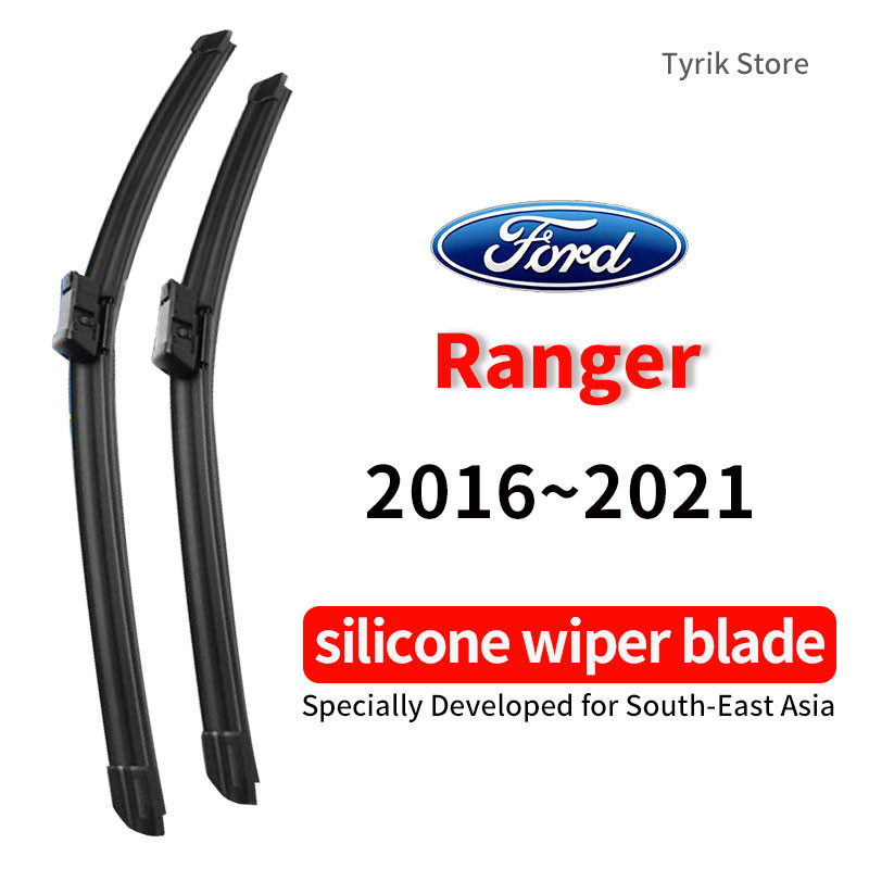 ใบปัดน้ําฝน Ford Ranger สําหรับ 2016 ~ 2021 XLT XLS FX4 Wildtrak/Raptor AT/MT รถกระบะที่ปัดน้ําฝนกระจกรถยนต์ชุด