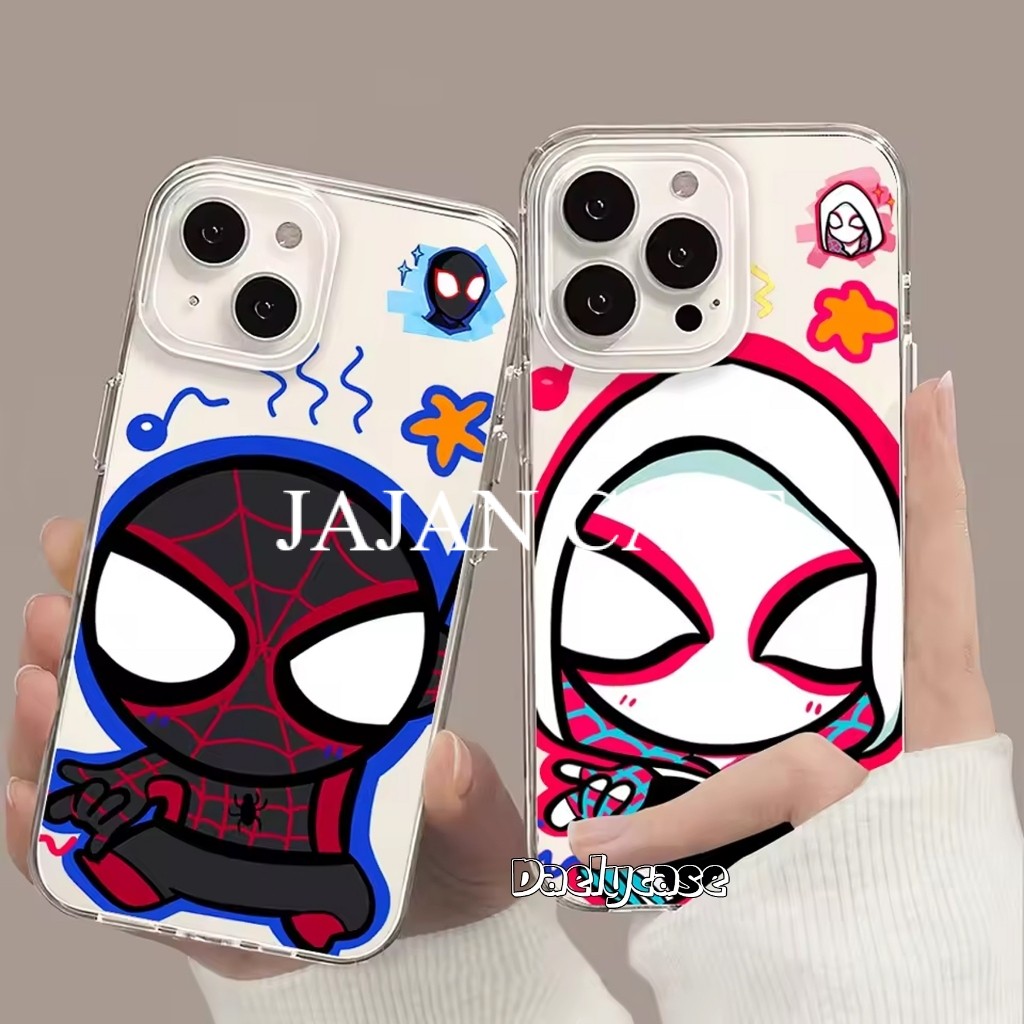 HP คู่ Spiderman Gwen สําหรับ Tecno Spark GO 1 - Pova 6 5G - Pova 5 - Pova 4 - Pova Neo 3 - Tecno Sp