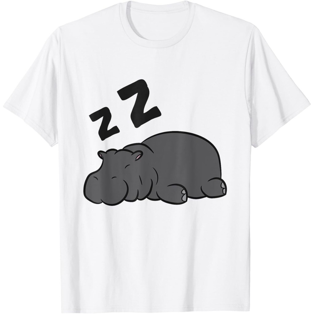 เสื้อยืด Hippo Sleeping Tyred Hippo Napotamus