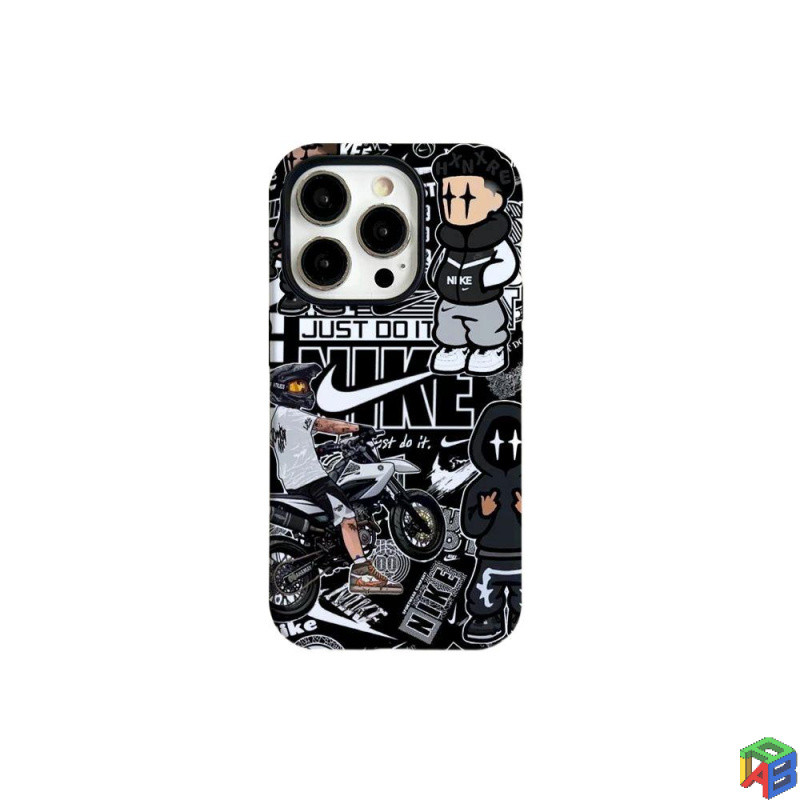 หัวรถจักร แฟชั่นแบรนด์ iphone 16/17pro เคสโทรศัพท์ Iphone15Promax ฟิล์มใหม่ 2-in-1 14/13Promax 12/11promax 7/8Plus Xsmax ฝาครอบป้องกันสองชั้น