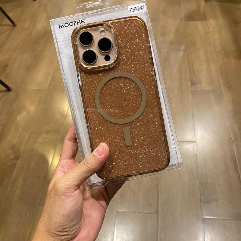 เคสกากเพชร เคส แม่เหล็ก ชาร์ได้ สำหรับ iPHONE 16e 15PROMAX 16Promax เคสไอโฟน13  11 12 13 14 15 16 Pro max เคสมือถือ