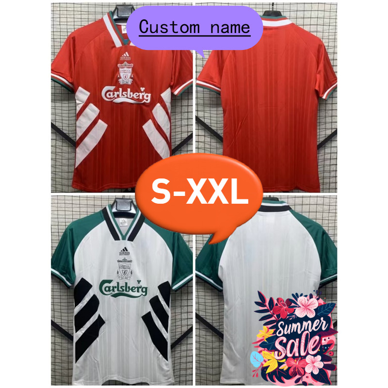 เสื้อฟุตบอลเจอร์ซีย์s-xxl}93-95liverpool คุณภาพสูง AAA+
