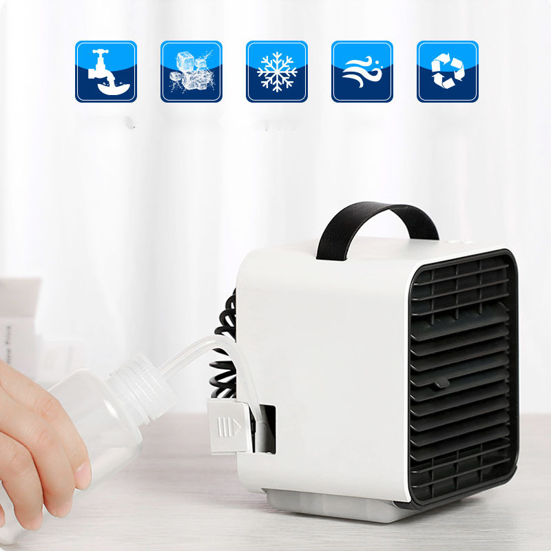 coofun พัดลมปรับอากาศไอออนลบ แบบพกพา พัดลมปรับอากาศขนาดเล็ก ใช้ในบ้าน