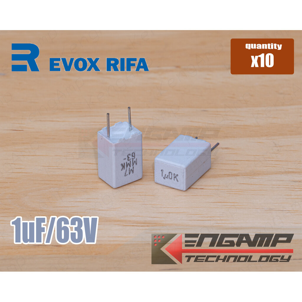 (10ตัว) [F-CAP] 1uF/63V 1uK63V EVOX MMK5 6x7.2xH11mm P=5mm