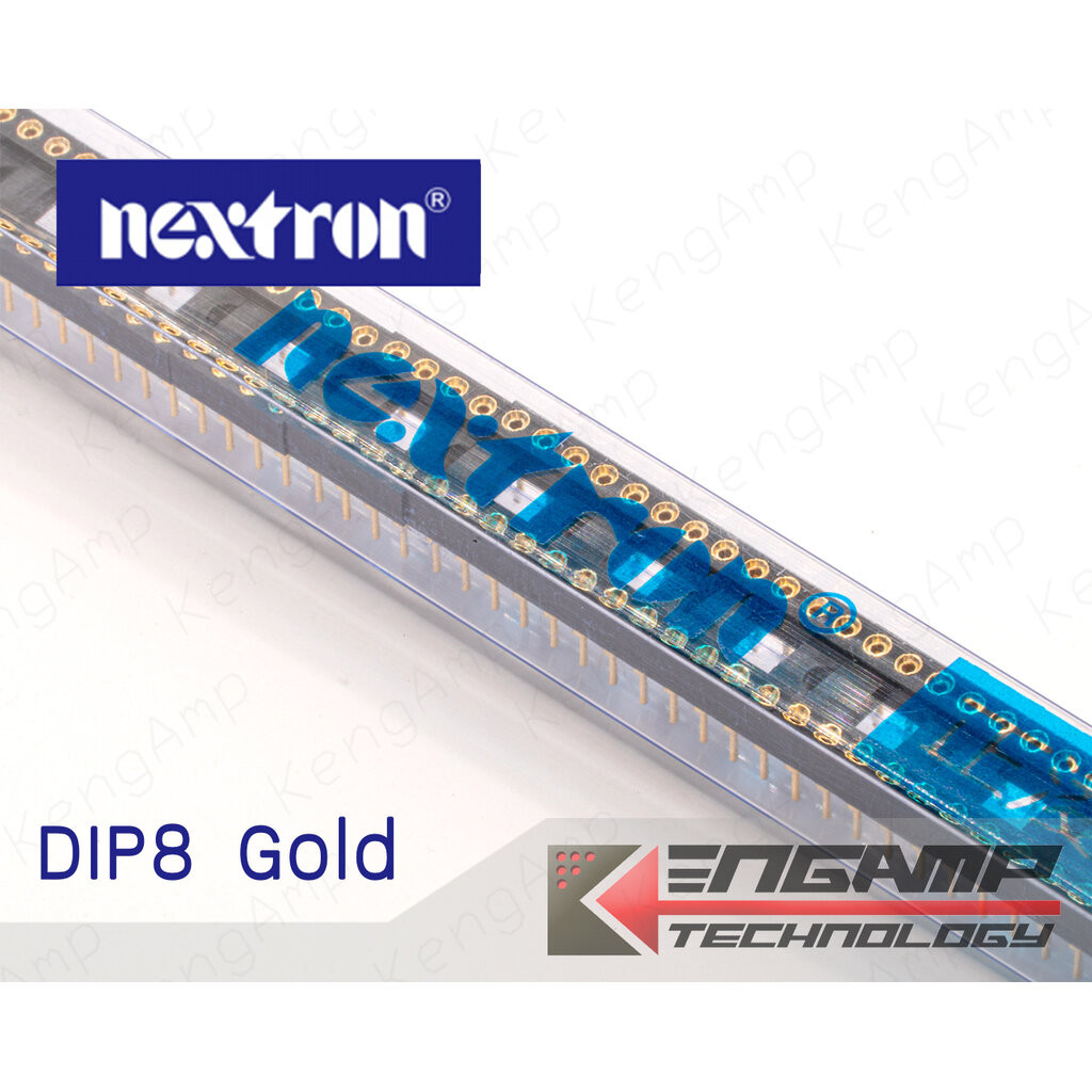 Socket DIP8 ขากลมชุบทอง 24K ยี่ห้อ NEXTRON - รูปที่ 2