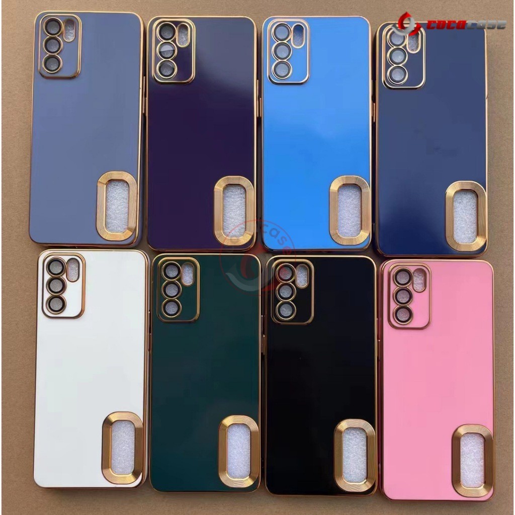 เคสนิ่ม Chrome Silicone Gold Bumper infinix hot 9 10 11 play smart 4 5 6 8 Note 50 30 40i 40 30i pro