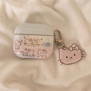 น่ารักการ์ตูนสีชมพูสีฟ้า สวัสดี คิตตี้ แมวพร้อมจี้ป้องกันกรณ…