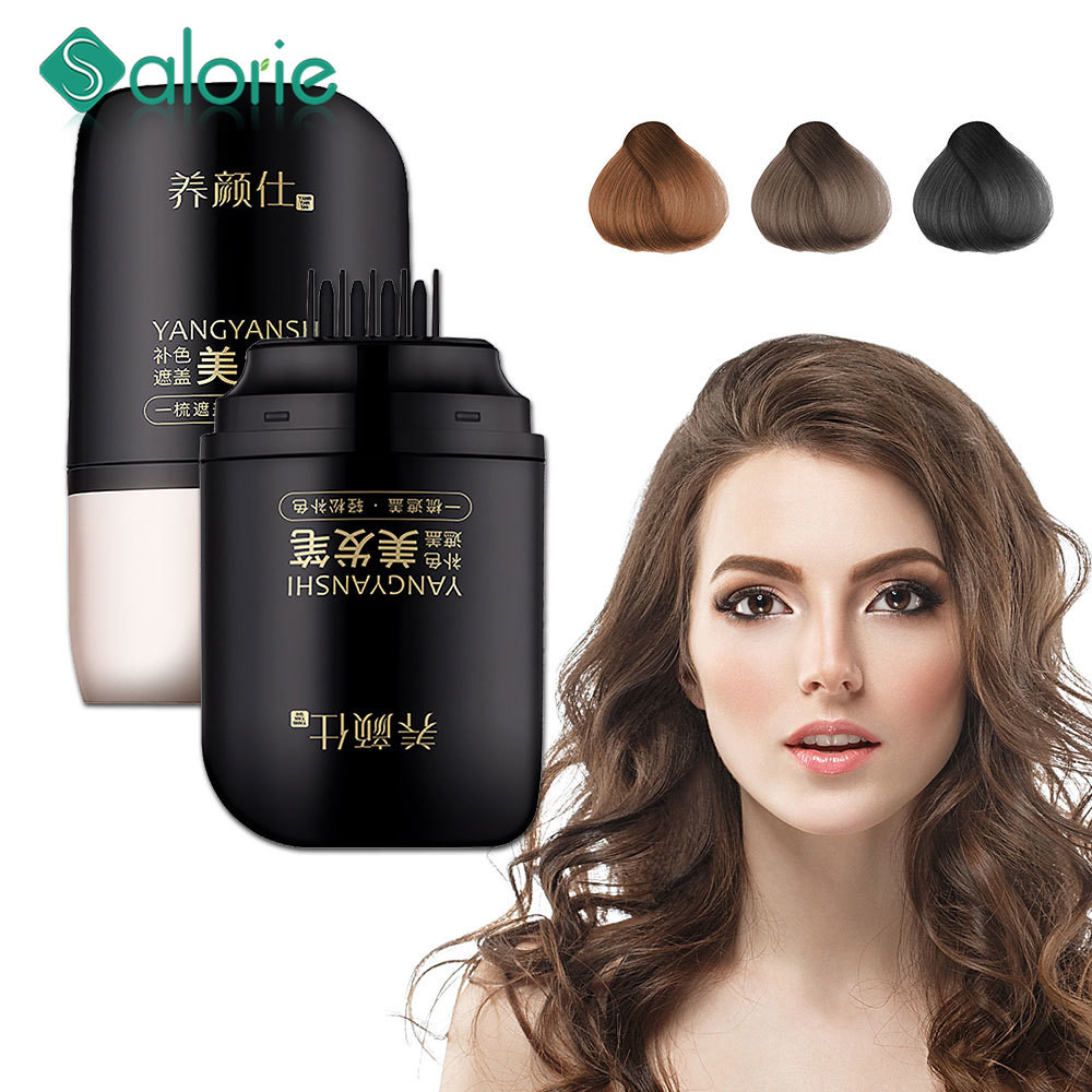 SALORIE ปากกาย้อมผมแบบใช้แล้วทิ้งครอบคลุมผมหงอกกันน้ํา Hairline Root คอนซีลเลอร์ Stick คอนซีลเลอร์ผม