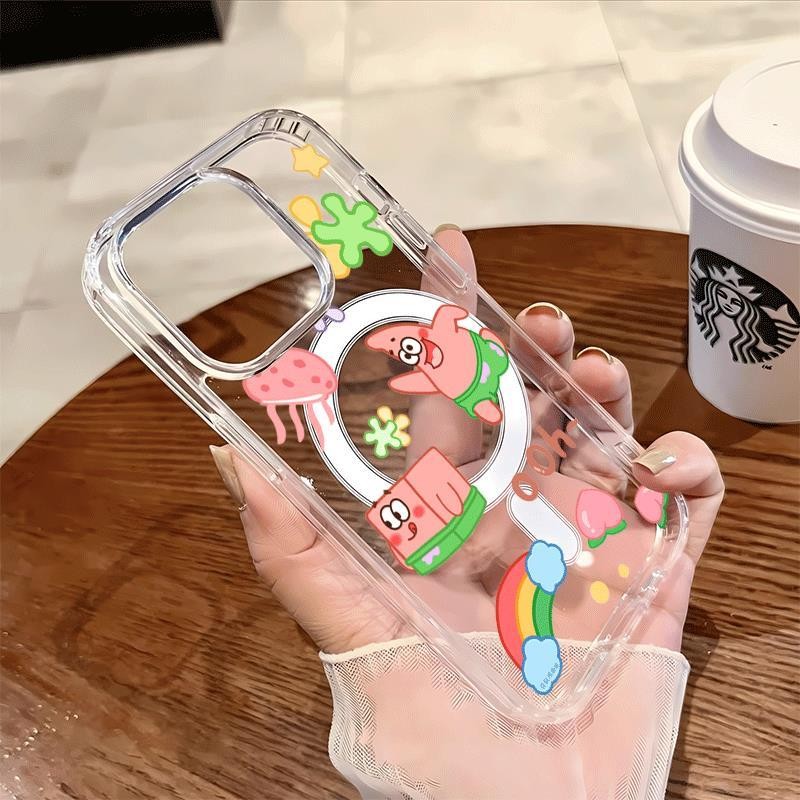 รุ้งสําหรับ ไอโฟน 111213141516Plus11Pro13Pro เคสโทรศัพท์ใส ins แบบใส111213141516PROMAX แม่เหล็ก IF0W